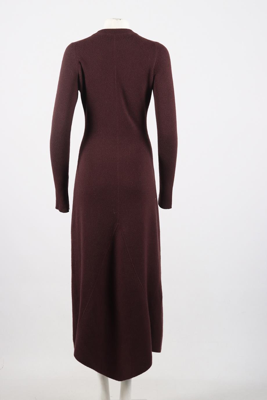 RAEY WOOL AND CASHMERE BLEND MAXI DRESS SMALL