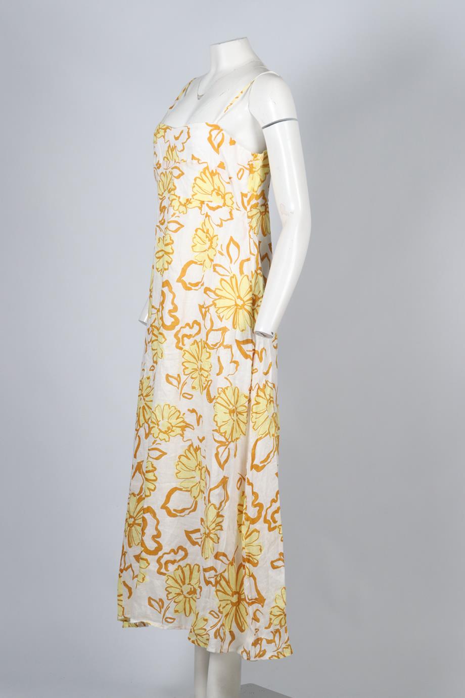 FAITHFULL THE BRAND LINEN MAXI DRESS XLARGE