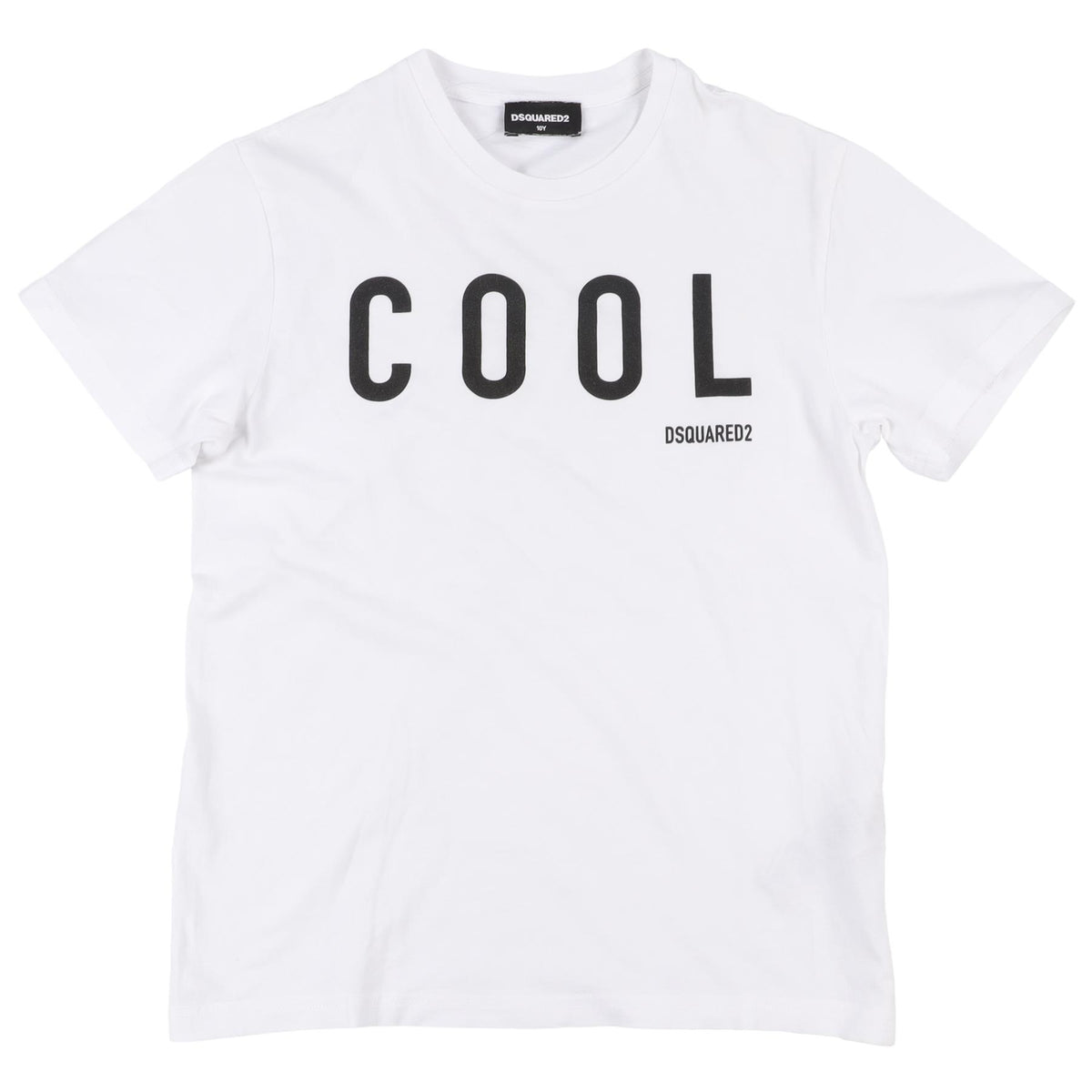 DSQUARED2 WHITE KIDS BOYS T-SHIRT 10 YEARS