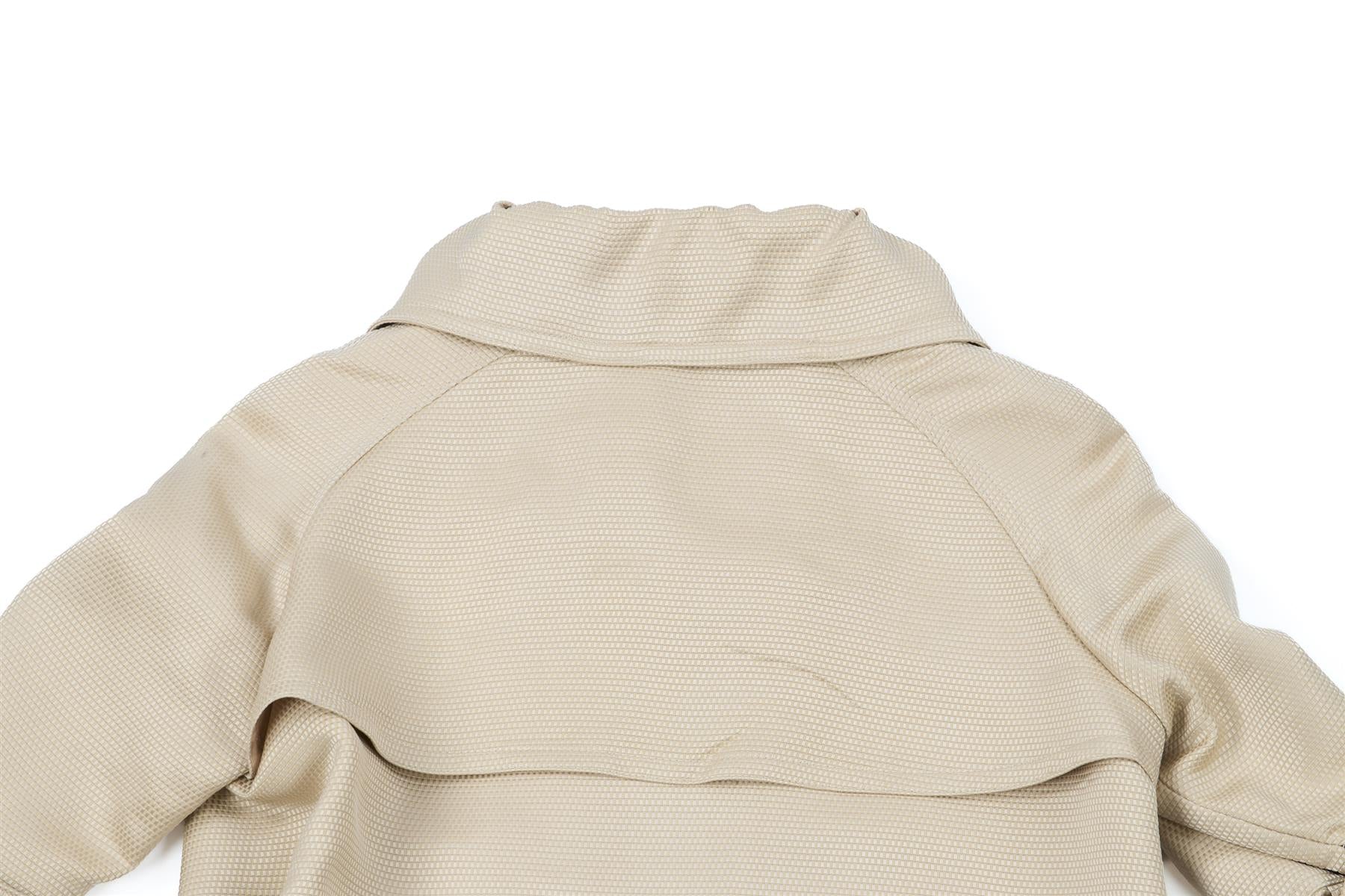 BURBERRY BEIGE SILK JACKET IT 38 UK 6