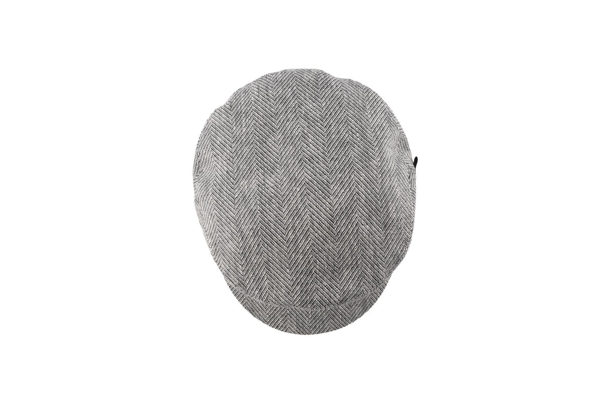 BORSALINO BLACK COTTON FLAT CAP 56 CM
