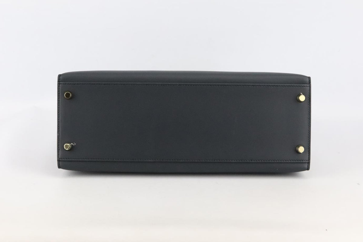 HERMÈS 2015 KELLY SELLIER 32CM SOMBRERO LEATHER BAG