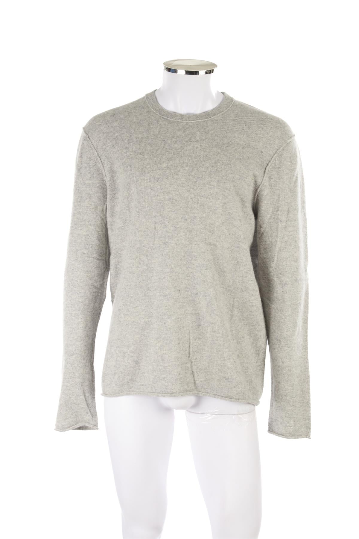 JAMES PERSE GREY MEN'S CASHMERE SWEATER LARGE