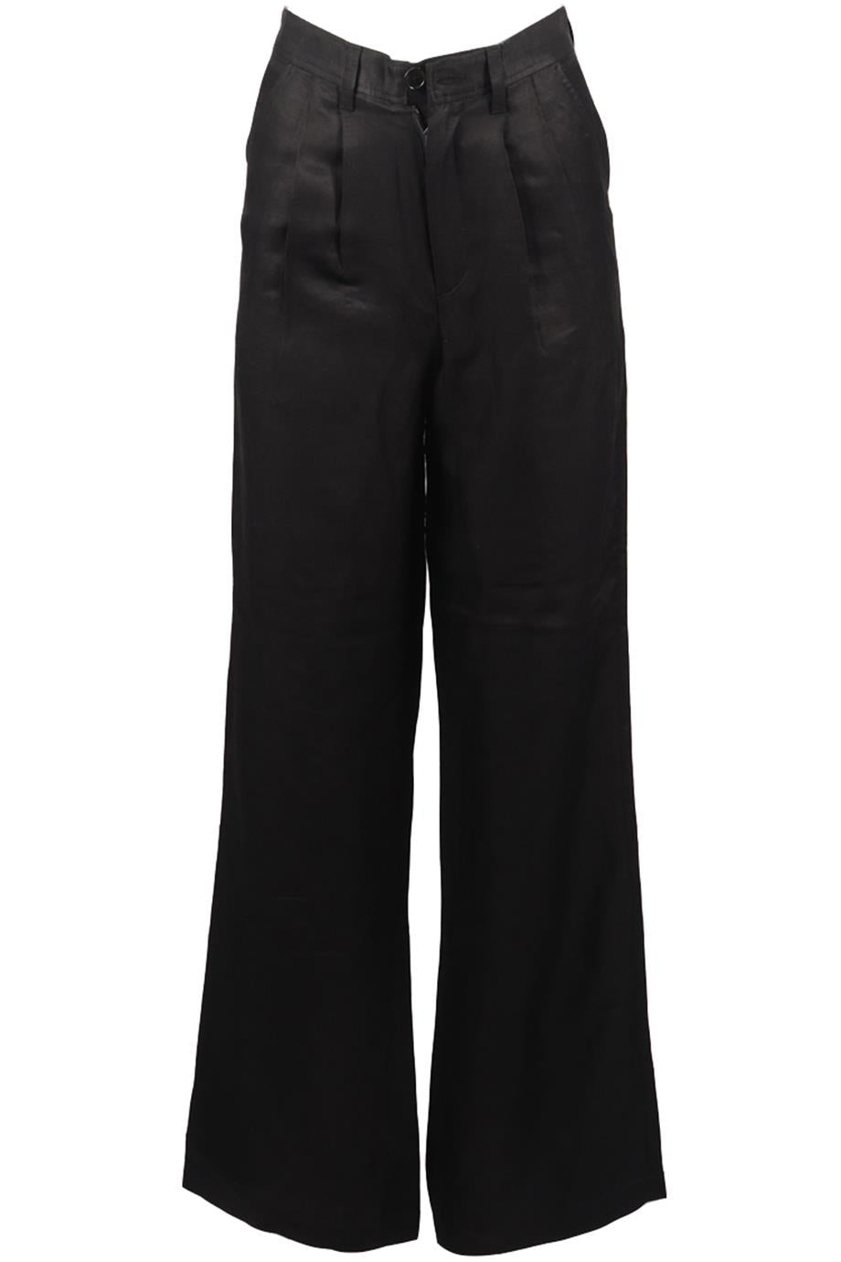 ANINE BING LINEN BLEND WIDE LEG PANTS FR 32 UK 4