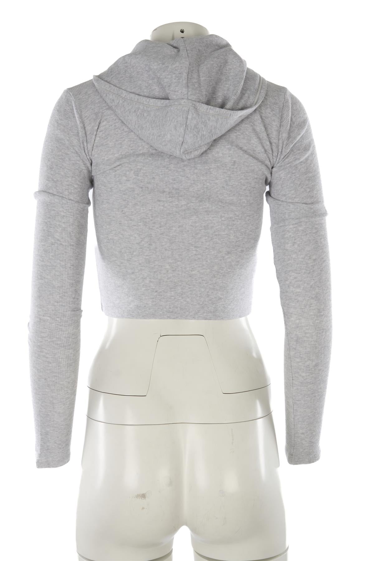 SKIMS GREY COTTON HOODIE XXSMALL