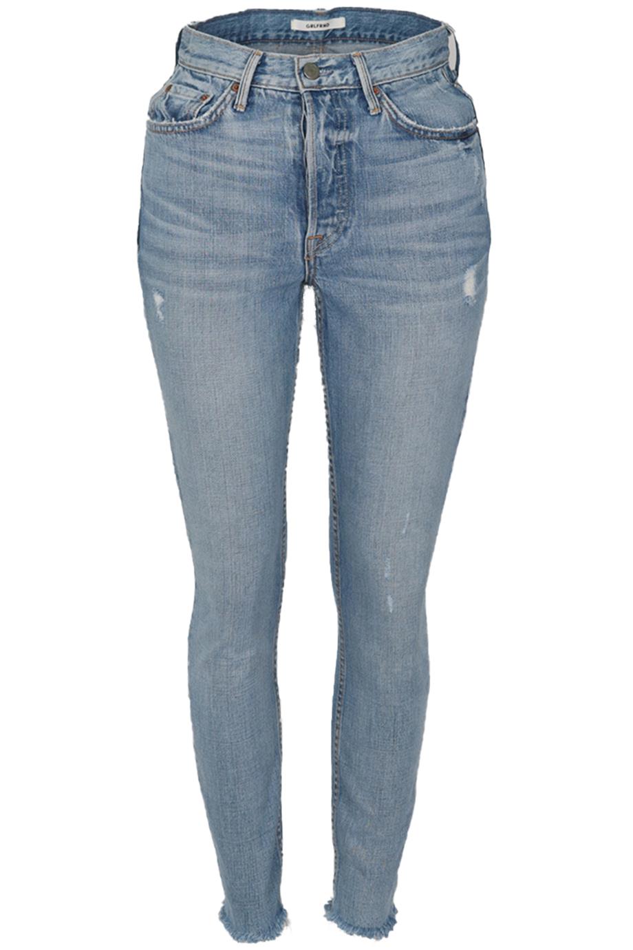 GRLFRND DISTRESSED HIGH RISE SKINNY JEANS W26 UK 8