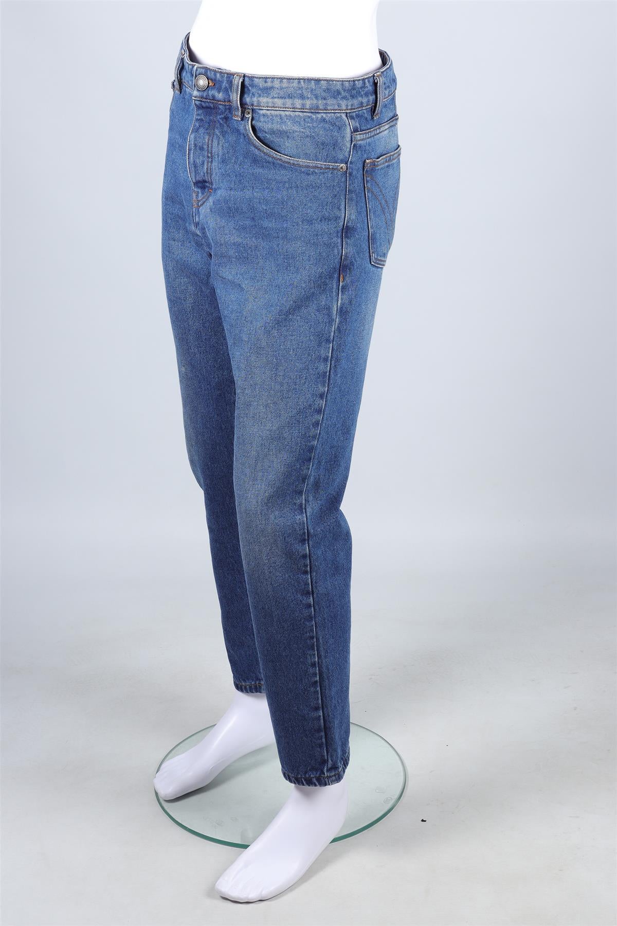AMI PARIS BLUE MEN'S BLUE TAPERED JEANS UK/US WAIST 30