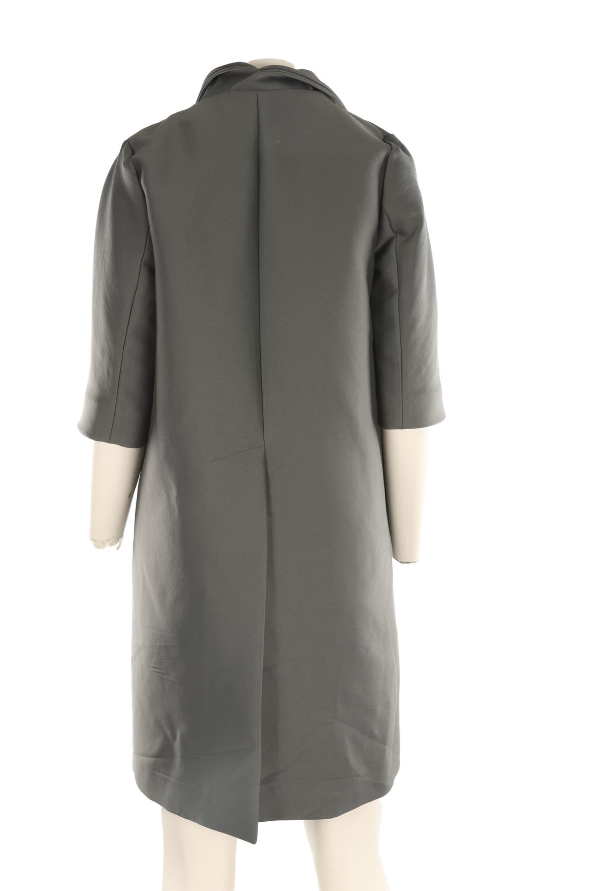 MARNI GREEN WOVEN COAT IT 42 UK 10