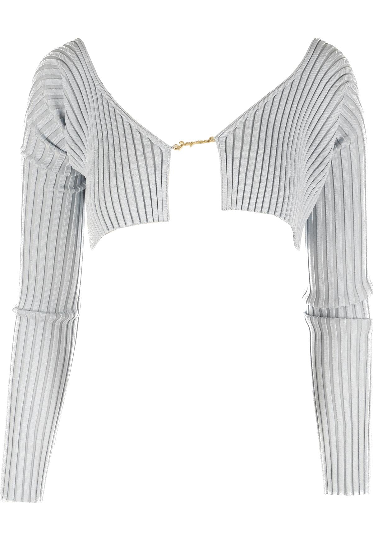 JACQUEMUS BLUE KNIT TOP FR 36 UK 8