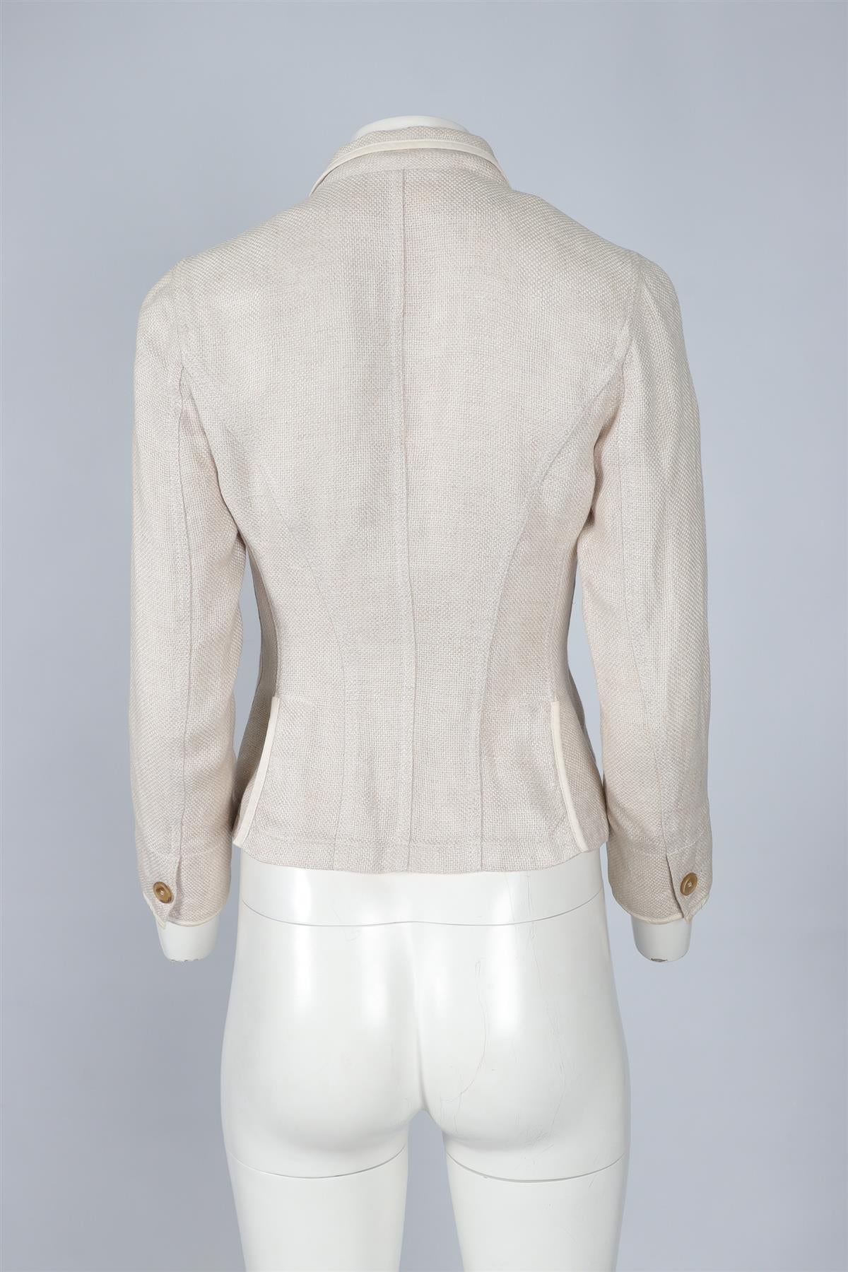 BRUNELLO CUCINELLI BEIGE BLAZER IT 38 UK 6