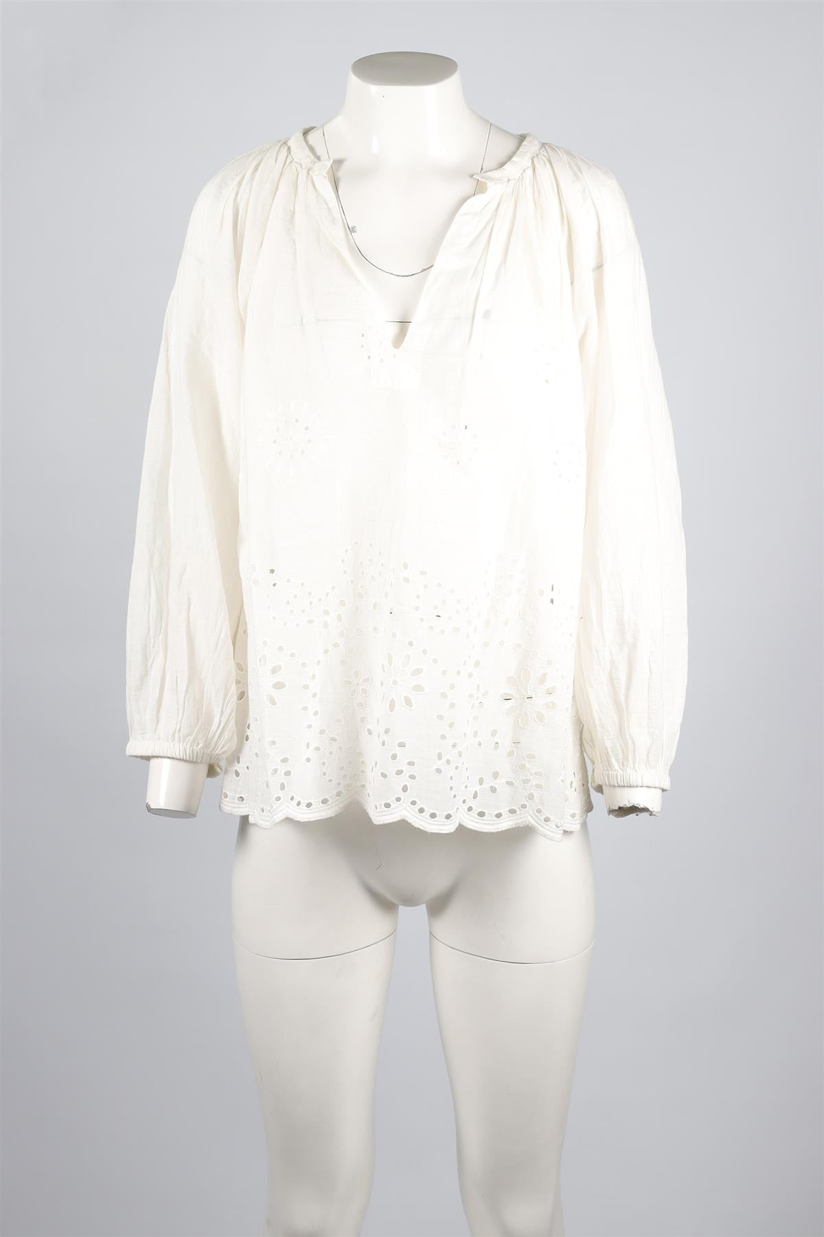 NILI LOTAN WHITE COTTON TOP SMALL