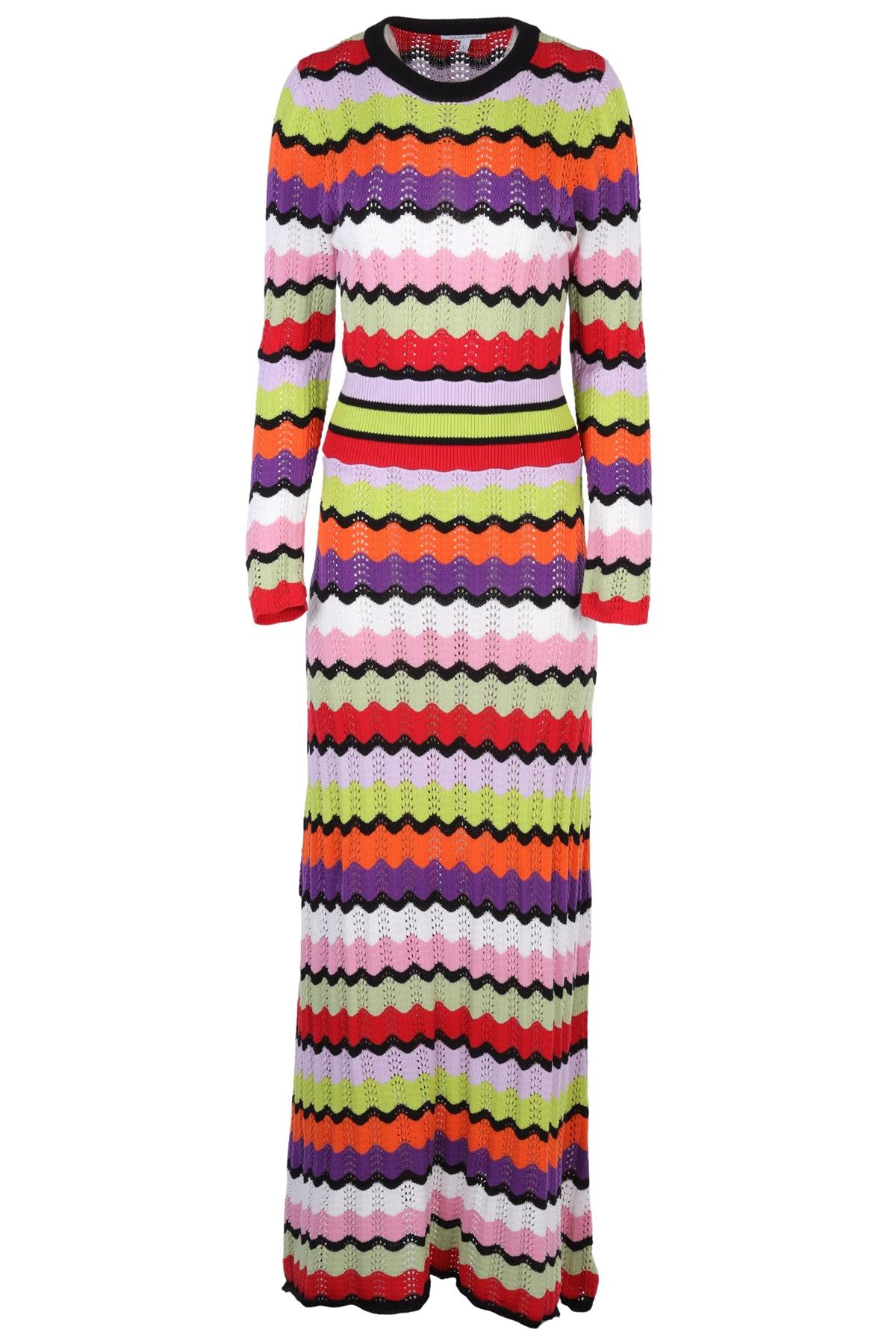 OLIVIA RUBIN MULTI COTTON MAXI DRESS LARGE