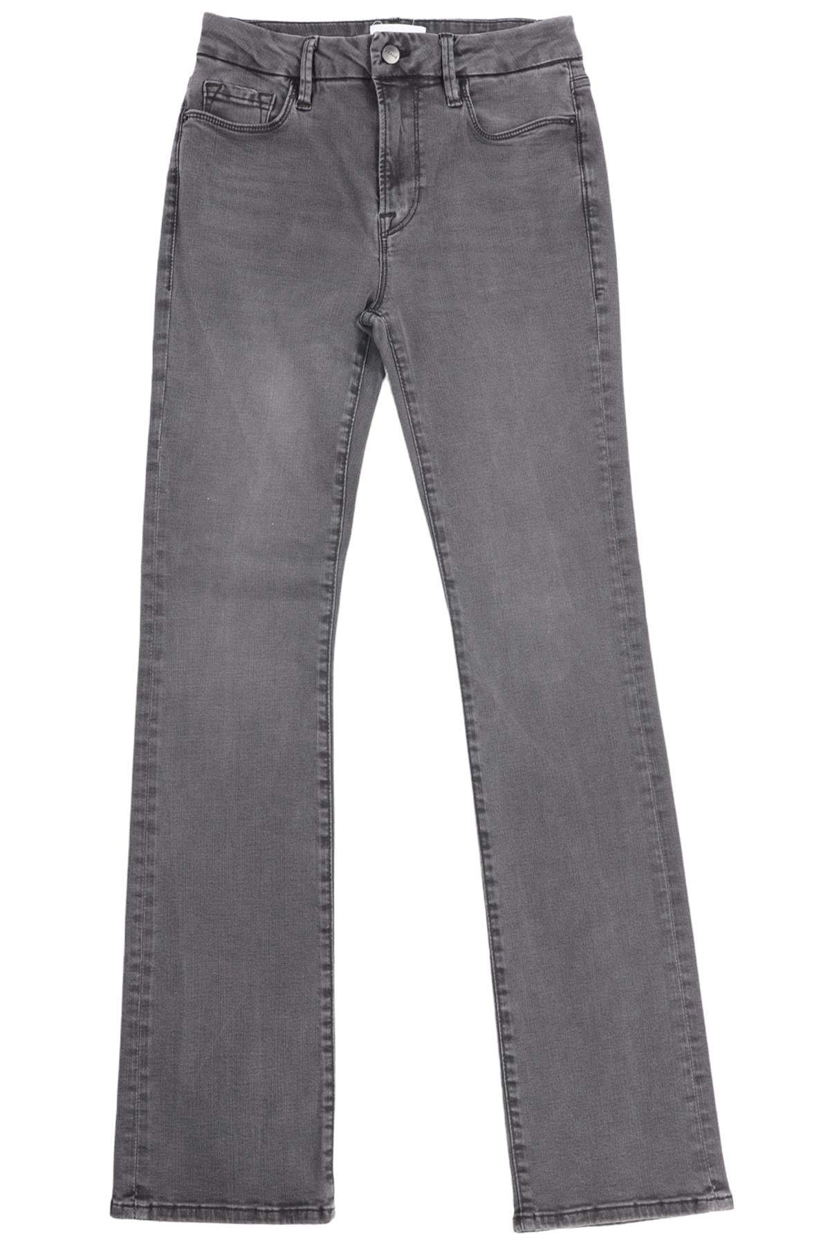 FRAME GREY HIGH RISE STRAIGHT LEG JEANS W28 UK 10