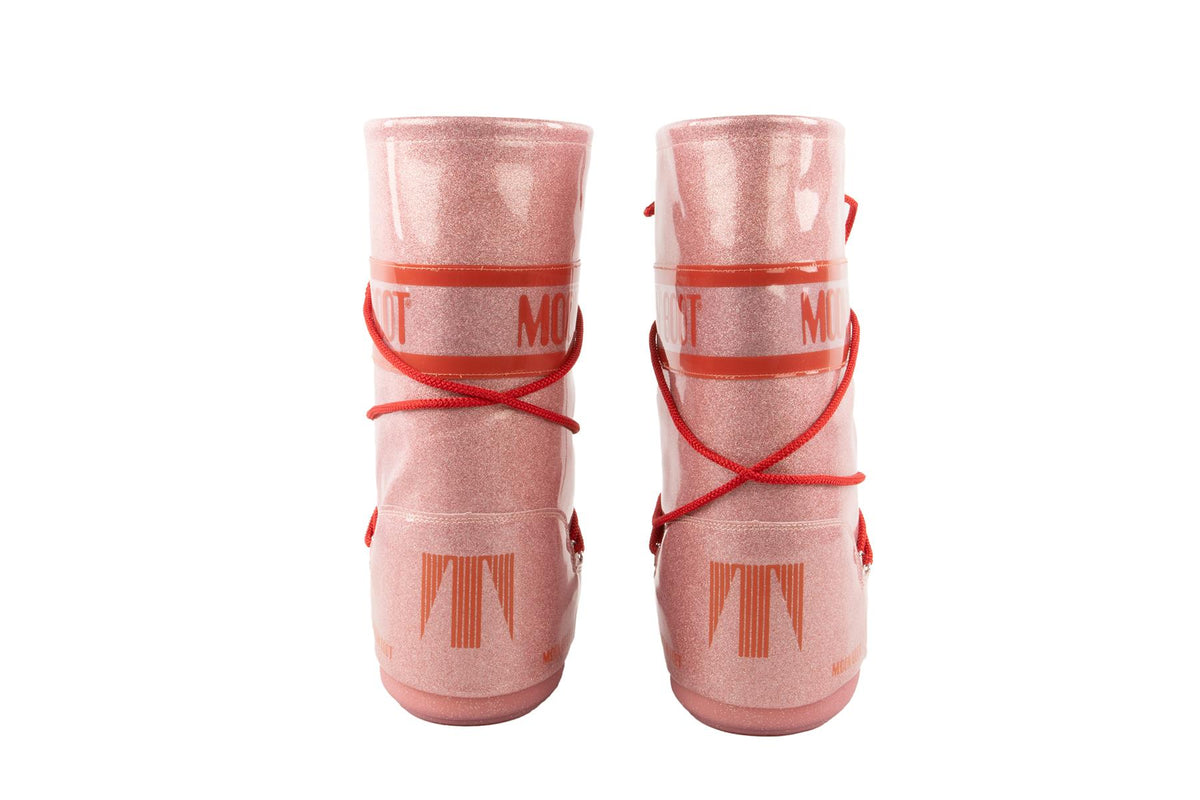 MOON BOOT PINK SHELL BOOTS EU 39-41 UK 6-8 US 9-11