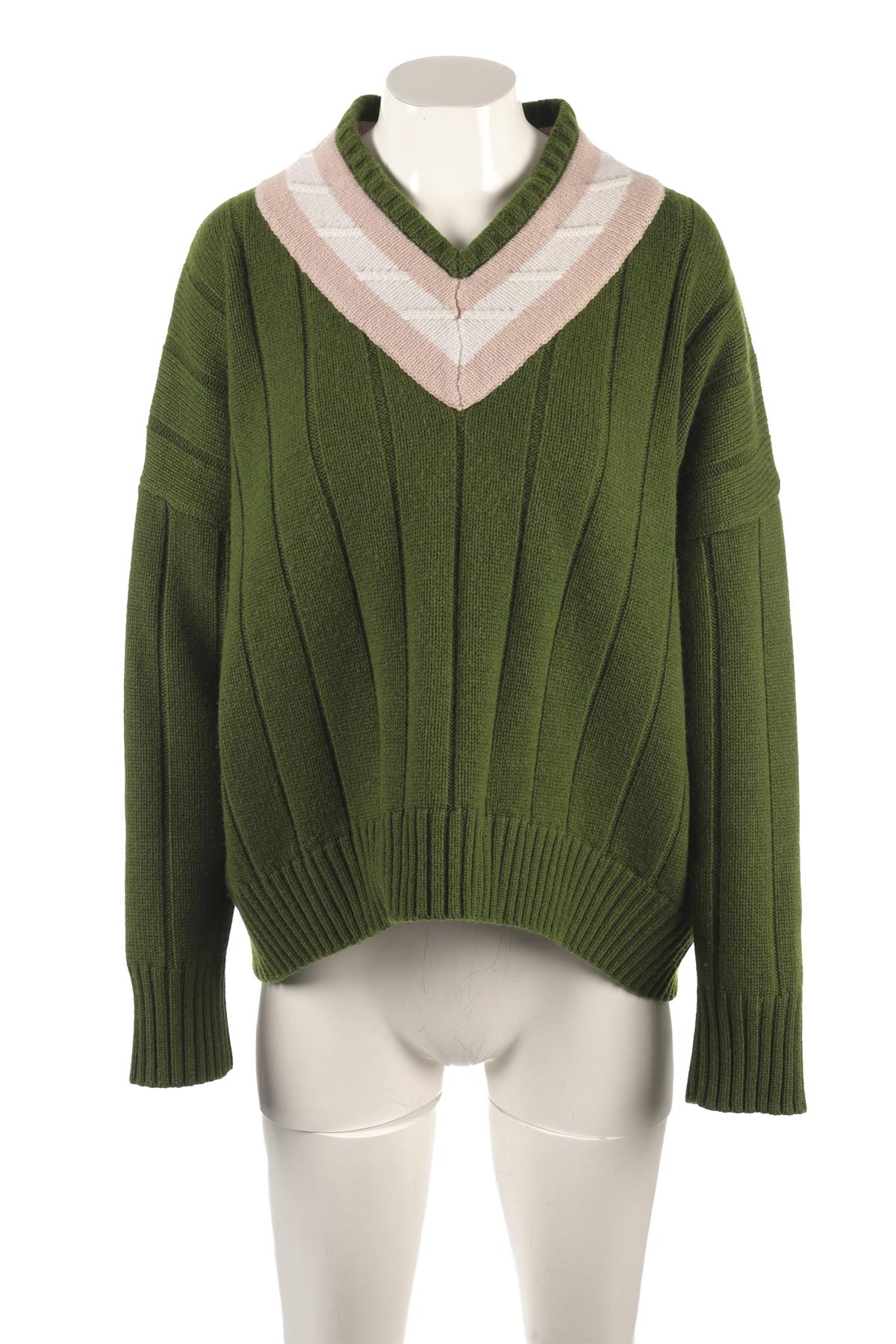 ALEX EAGLE GREEN CASHMERE SWEATER ONESIZE