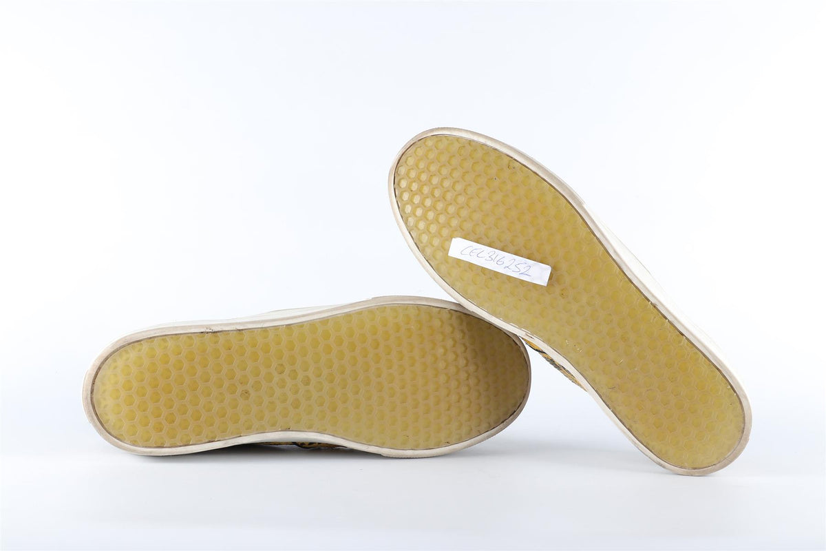 CELINE YELLOW LEATHER SLIP ON SNEAKERS EU 40 UK 7 US 10