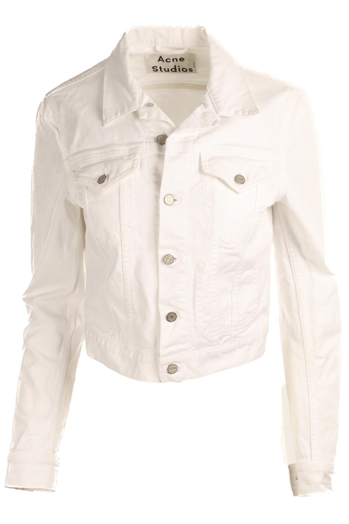 ACNE STUDIOS WHITE DENIM JACKET DK 36 UK 8