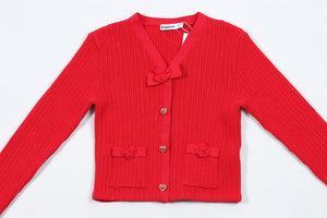 SELF-PORTRAIT RED KIDS GIRLS CARDIGAN 10-12 YEARS