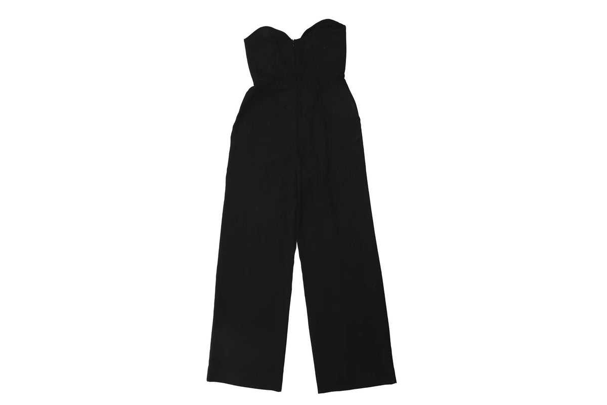MARA HOFFMAN BLACK TENCEL JUMPSUIT US 0 UK 4
