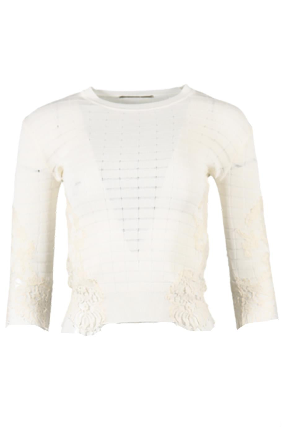 ERMANNO SCERVINO LACE AND KNIT TOP IT 38 UK 6