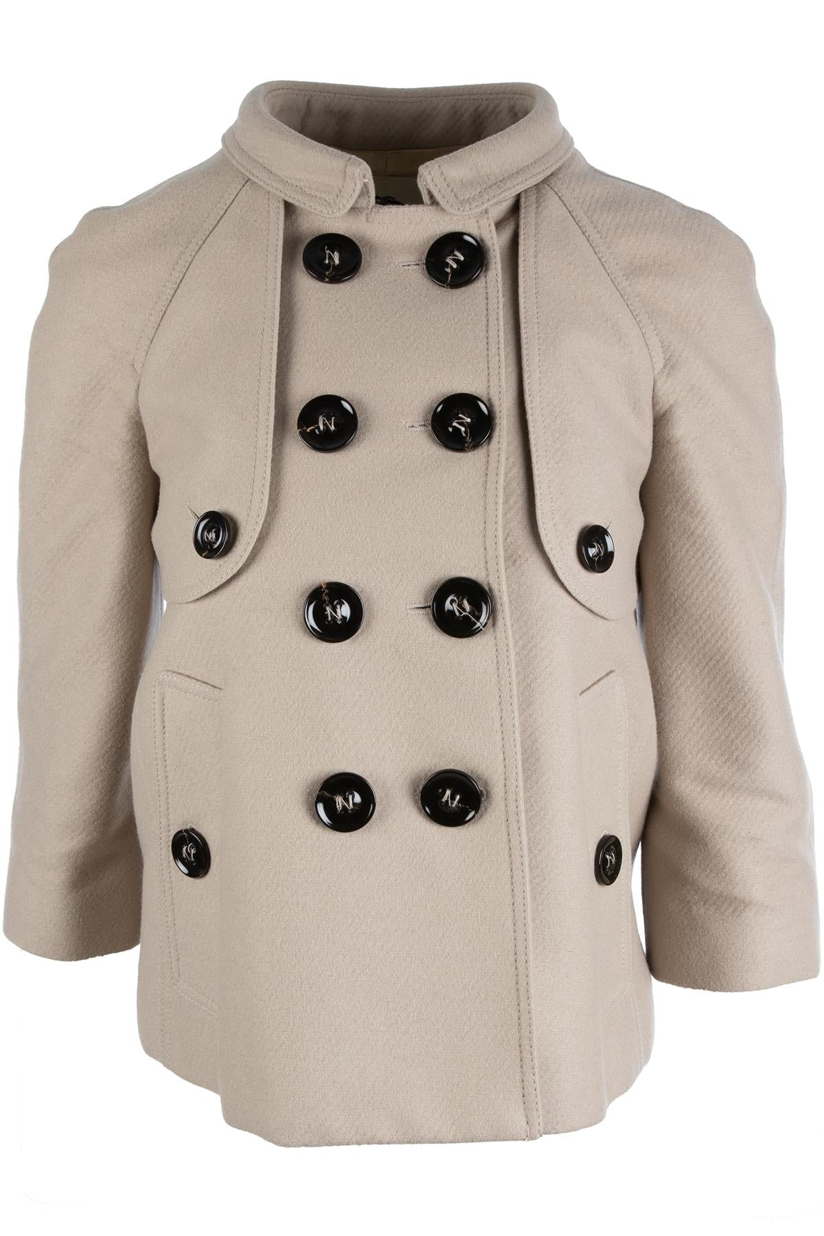 BURBERRY TAUPE WOOL JACKET UK 6