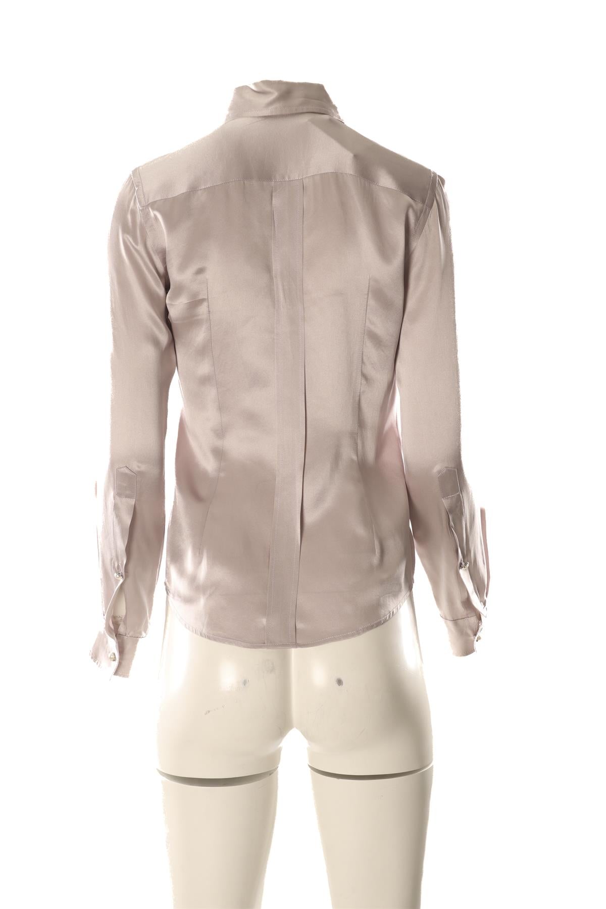 DOLCE & GABBANA PURPLE SILK SHIRT IT 38 UK 6