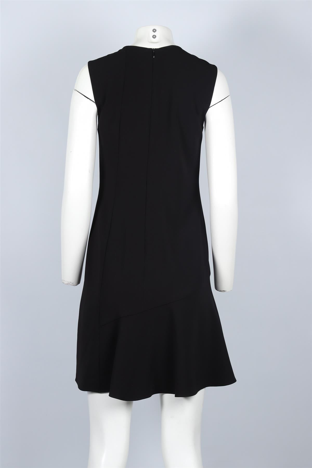 THEORY BLACK CREPE MIDI DRESS US 4 UK 8