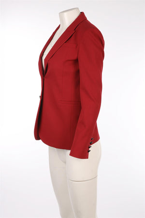 GUCCI RED WOOL BLAZER IT 42 UK 10