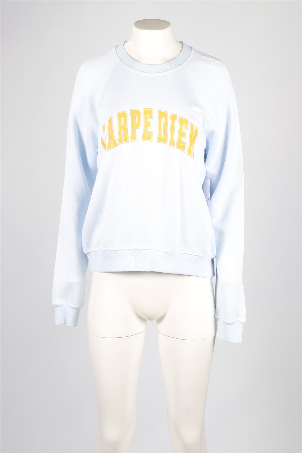 SPIRITUAL GANGSTER BLUE COTTON SWEATSHIRT MEDIUM