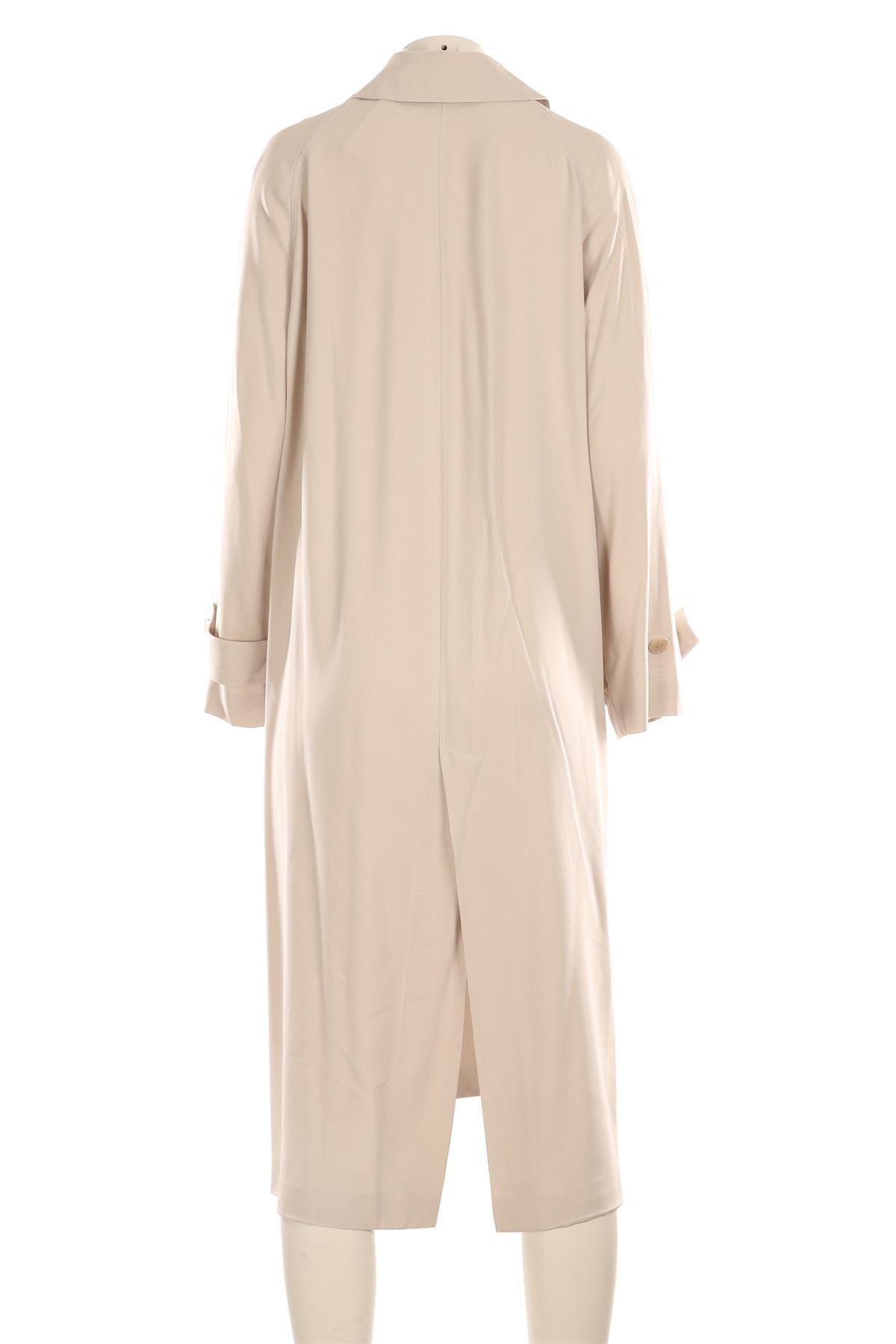 BOTTEGA VENETA TAUPE SILK COAT IT 44 UK 12 US 8