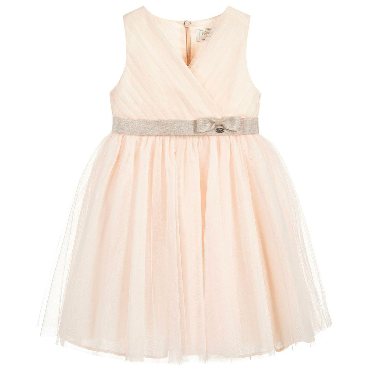 TARTINE ET CHOCOLAT KIDS GIRLS METALLIC TULLE DRESS 6 YEARS