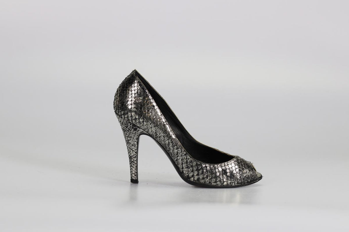 CHANEL 2008 PYTHON PUMPS EU 36 UK 3 US 6