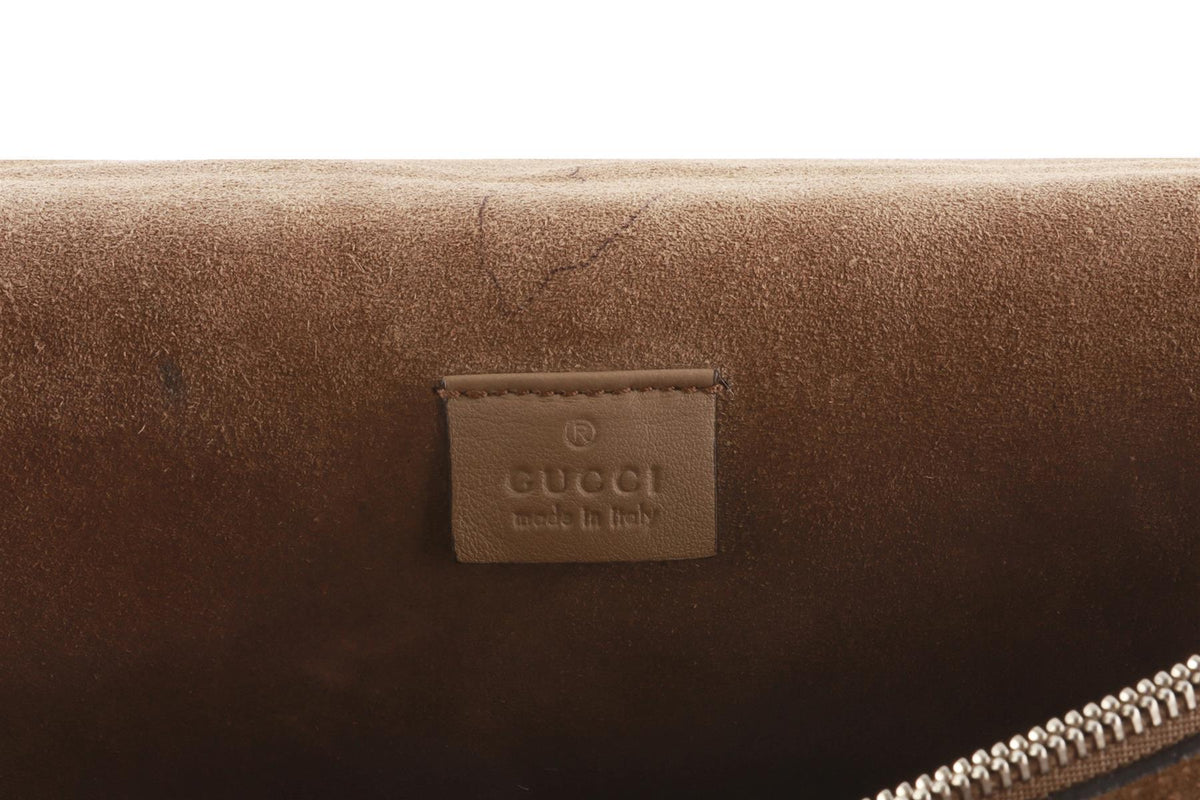 GUCCI BEIGE DIONYSIS MEDIUM GG SUPREME COATED CANVAS SHOULDER BAG