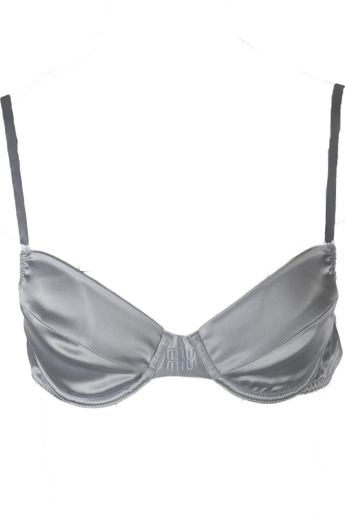 MIU MIU BLUE SILK BRA 3
