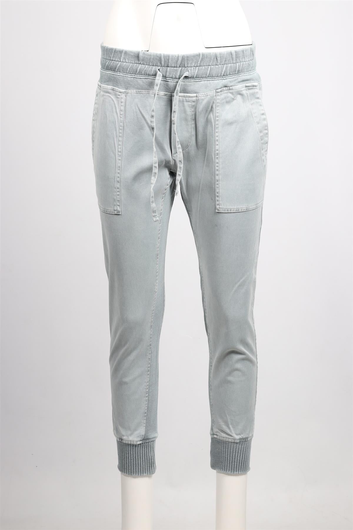 JAMES PERSE BLUE COTTON TAPERED PANTS SMALL