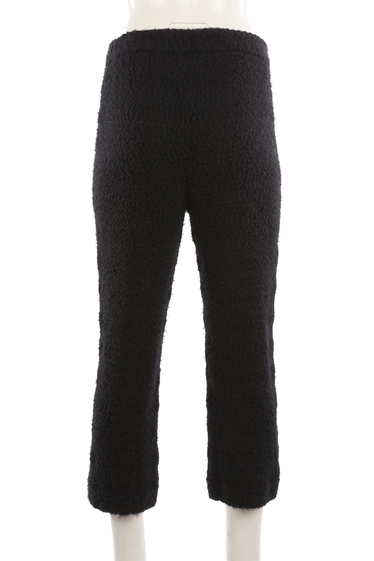 CHANEL BLACK 2022 CASHMERE STRAIGHT LEG PANTS FR 36 UK 8