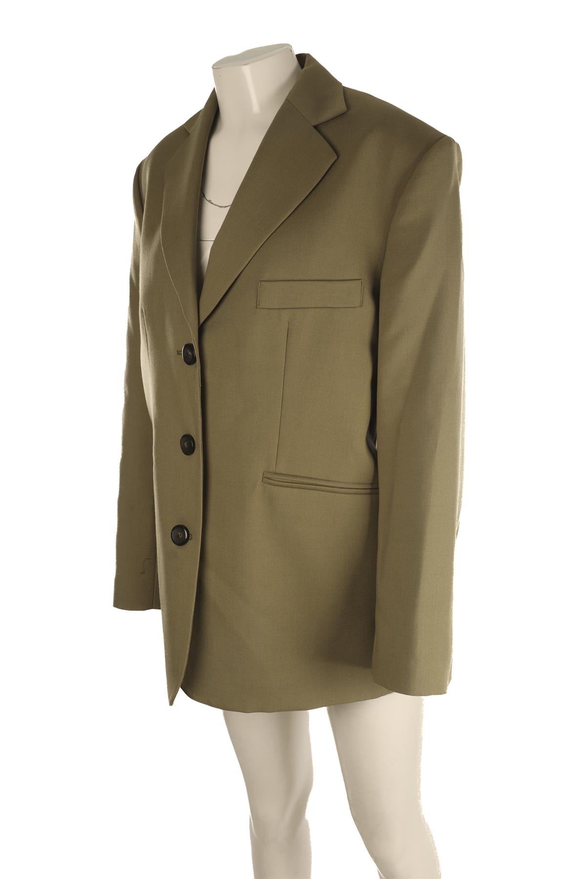 RÓHE GREEN WOOL BLAZER UK 10