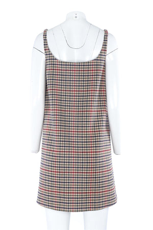 PRADA BROWN WOOL MINI DRESS IT 38 UK 6