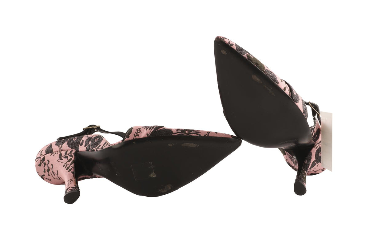 ERDEM PINK JACQUARD PUMPS EU 40 UK 7 US 10