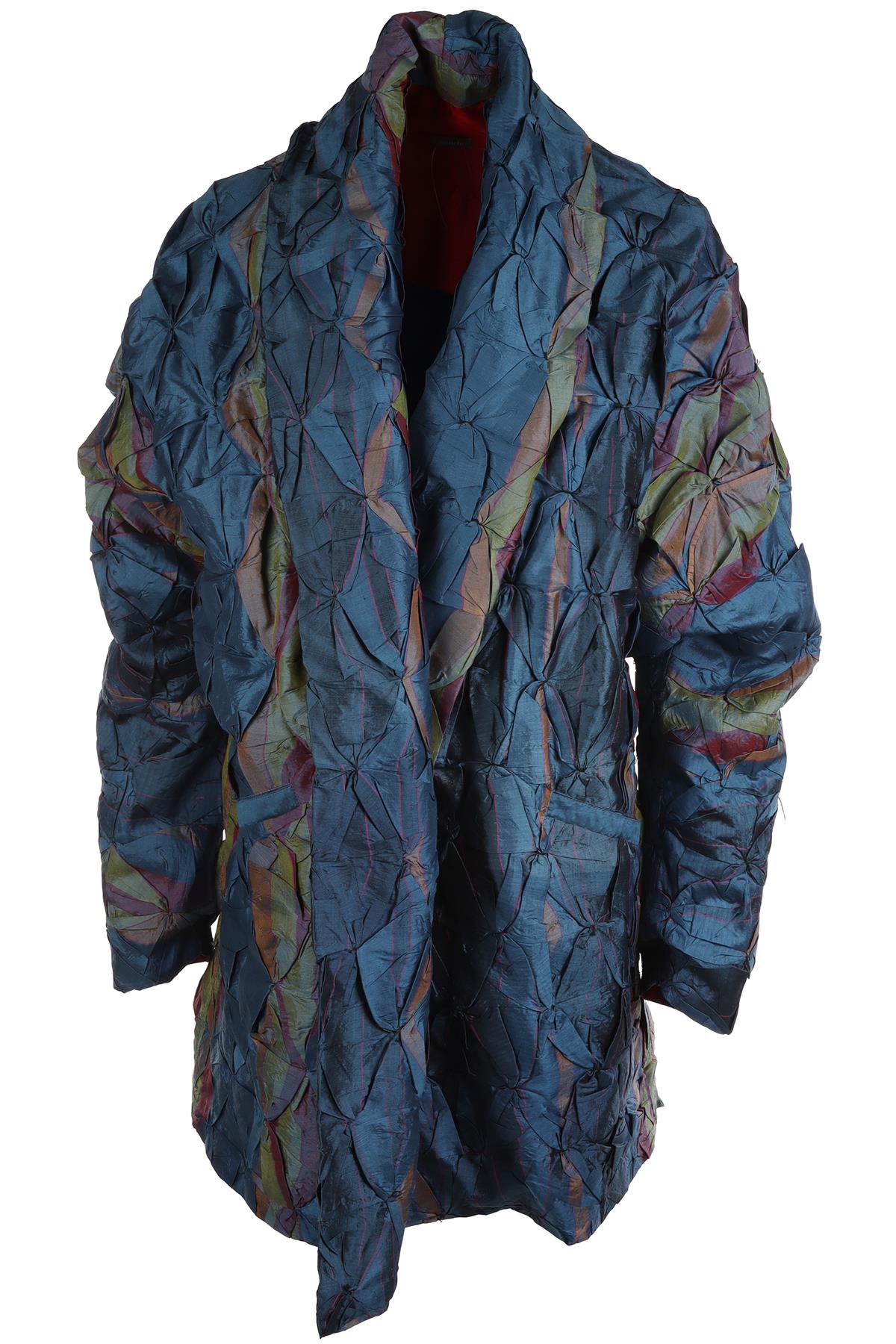 AMRICH BLUE SILK JACKET ONE SIZE