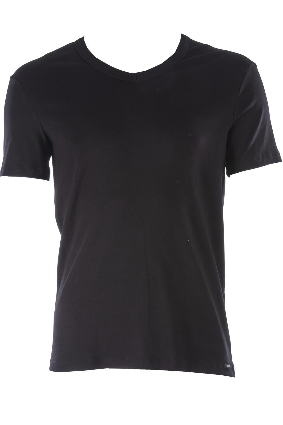 BLACK MEN'S COTTON T-SHIRT