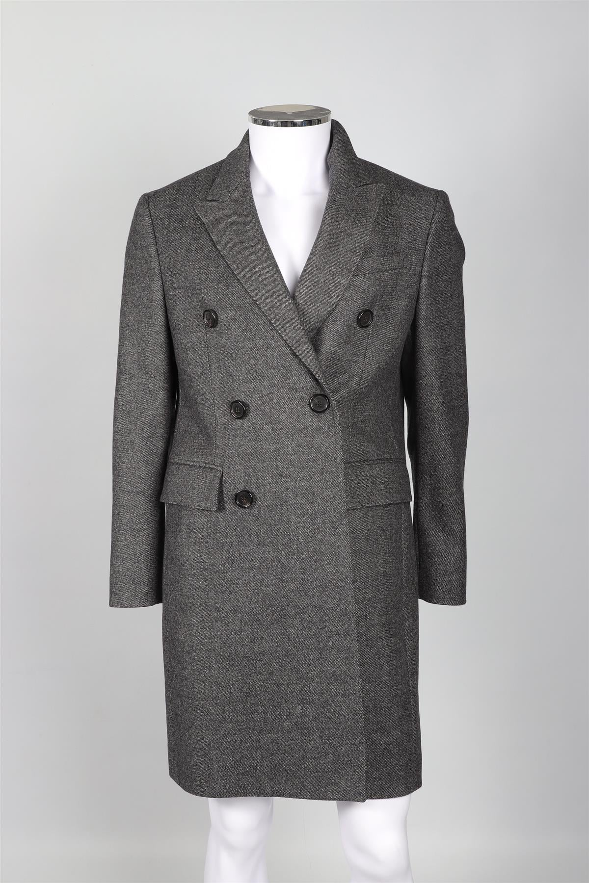 BURBERRY GREY MEN'S WOOL COAT IT 50 UK 40