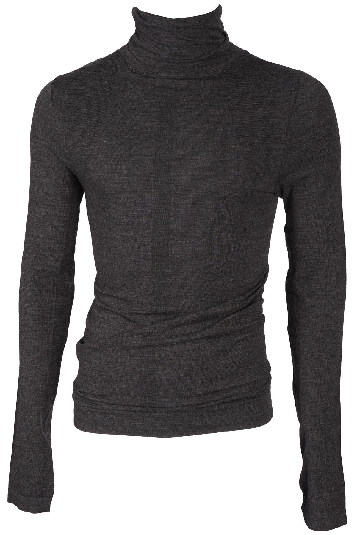 FALKE GREY MEN'S GREY WOOL SWEATER LARGE