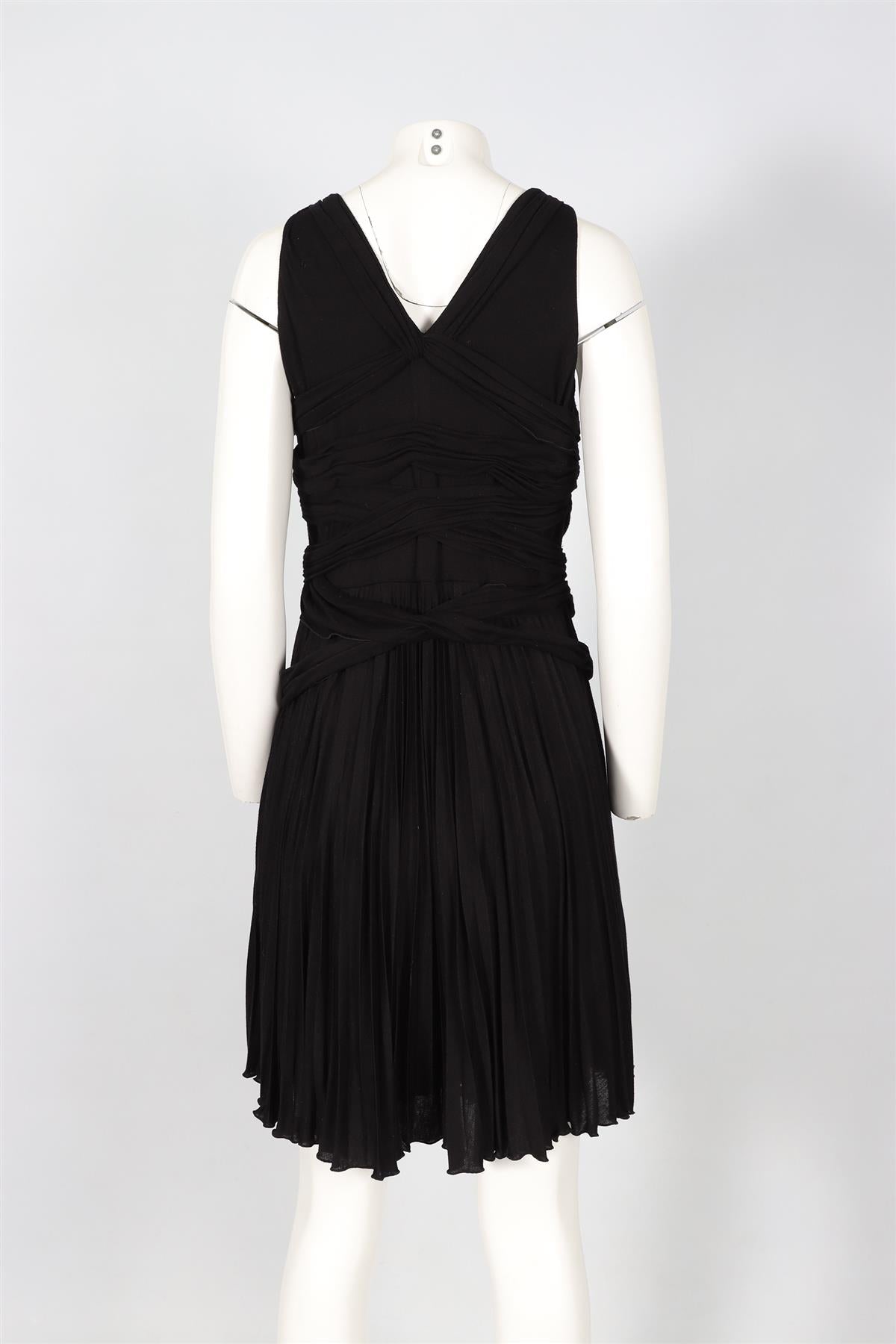 VERSACE BLACK JERSEY DRESS IT 46 UK 14