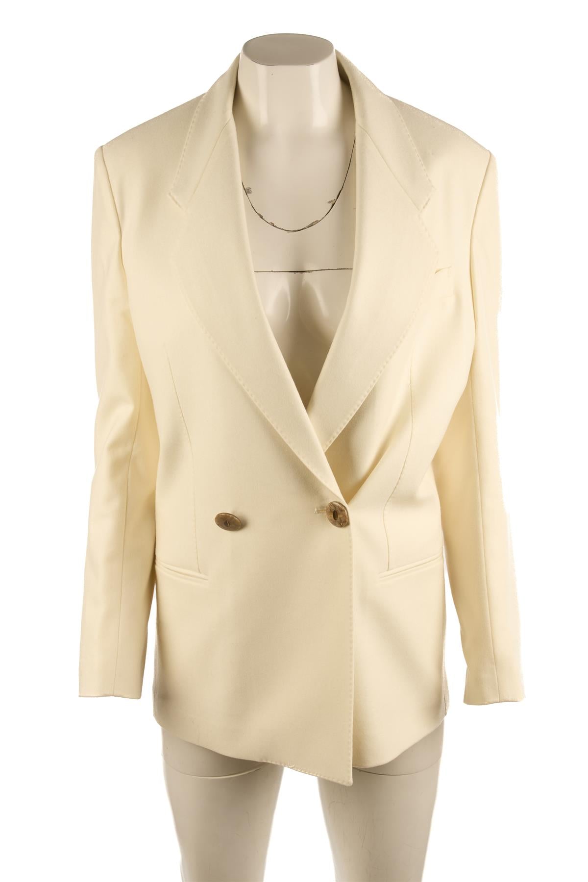 GIULIVA HERITAGE CREAM WOOL BLAZER IT 40 UK 8