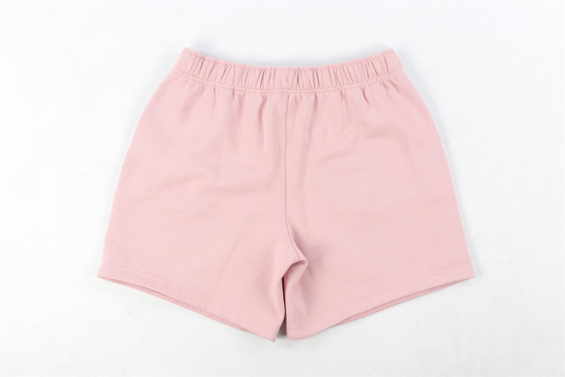 LULULEMON PINK COTTON SHORTS MEDIUM