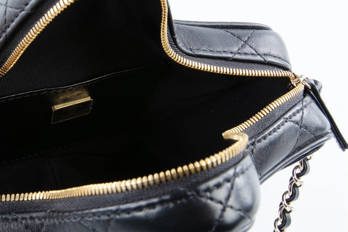 CHANEL BLACK 2024 STAR QUILTED LEATHER SHOULDER BAG