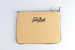 MC2 SAINT BARTH BEIGE RAFFIA CLUTCH