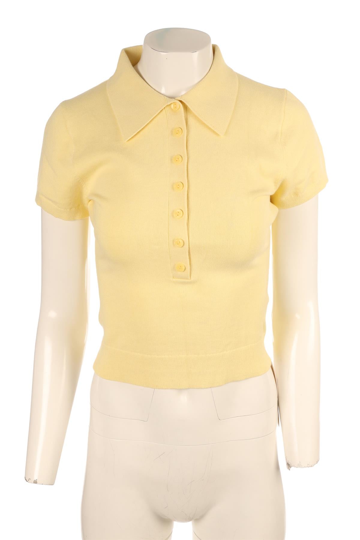 REFORMATION YELLOW COTTON TOP SMALL