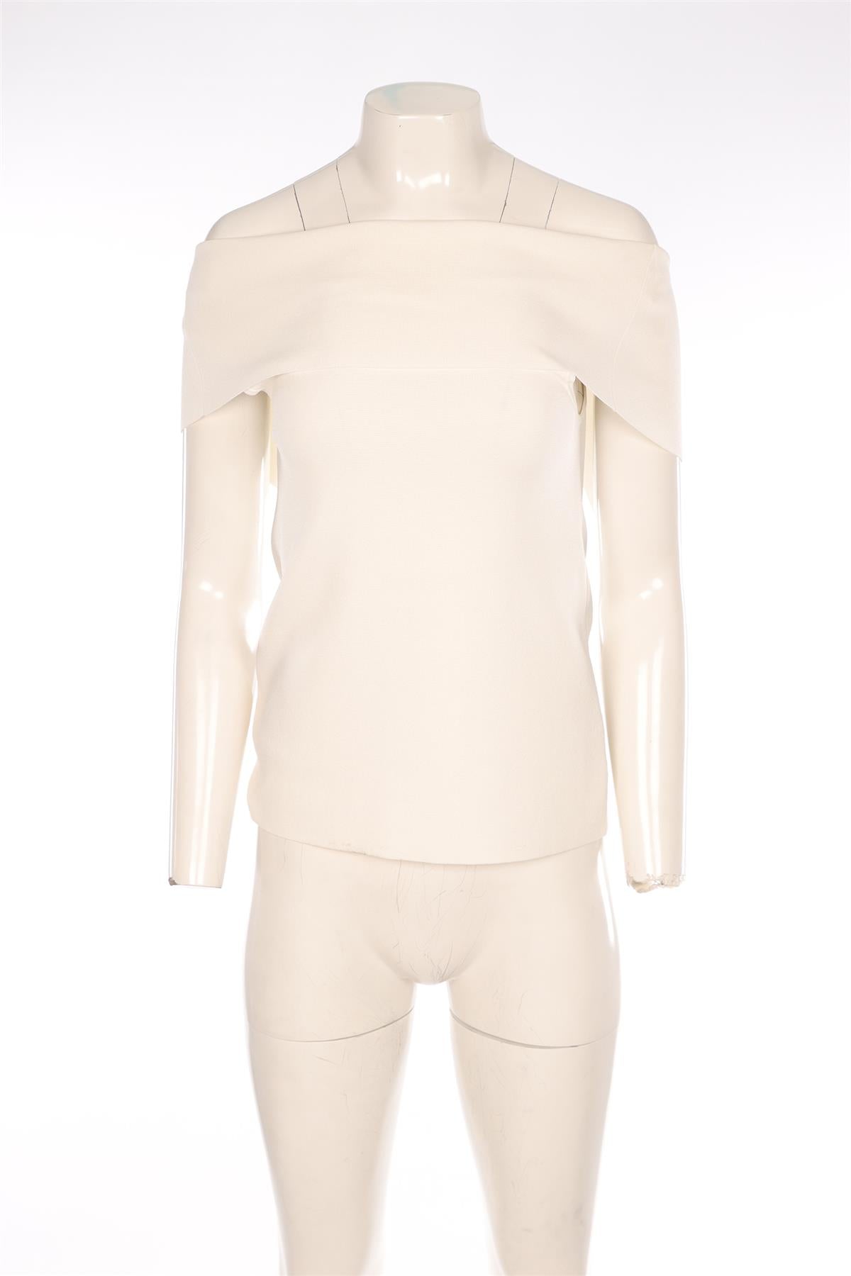 OSMAN IVORY KNIT TOP XSMALL